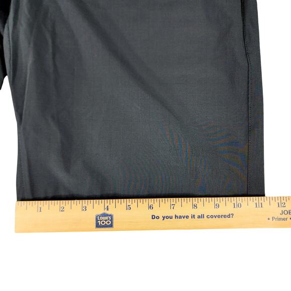 Hang Ten Hybrid Board Short 38 Men Dark Gray Plaid Flat Front Swim Surf Golf 11" - Picture 9 of 11